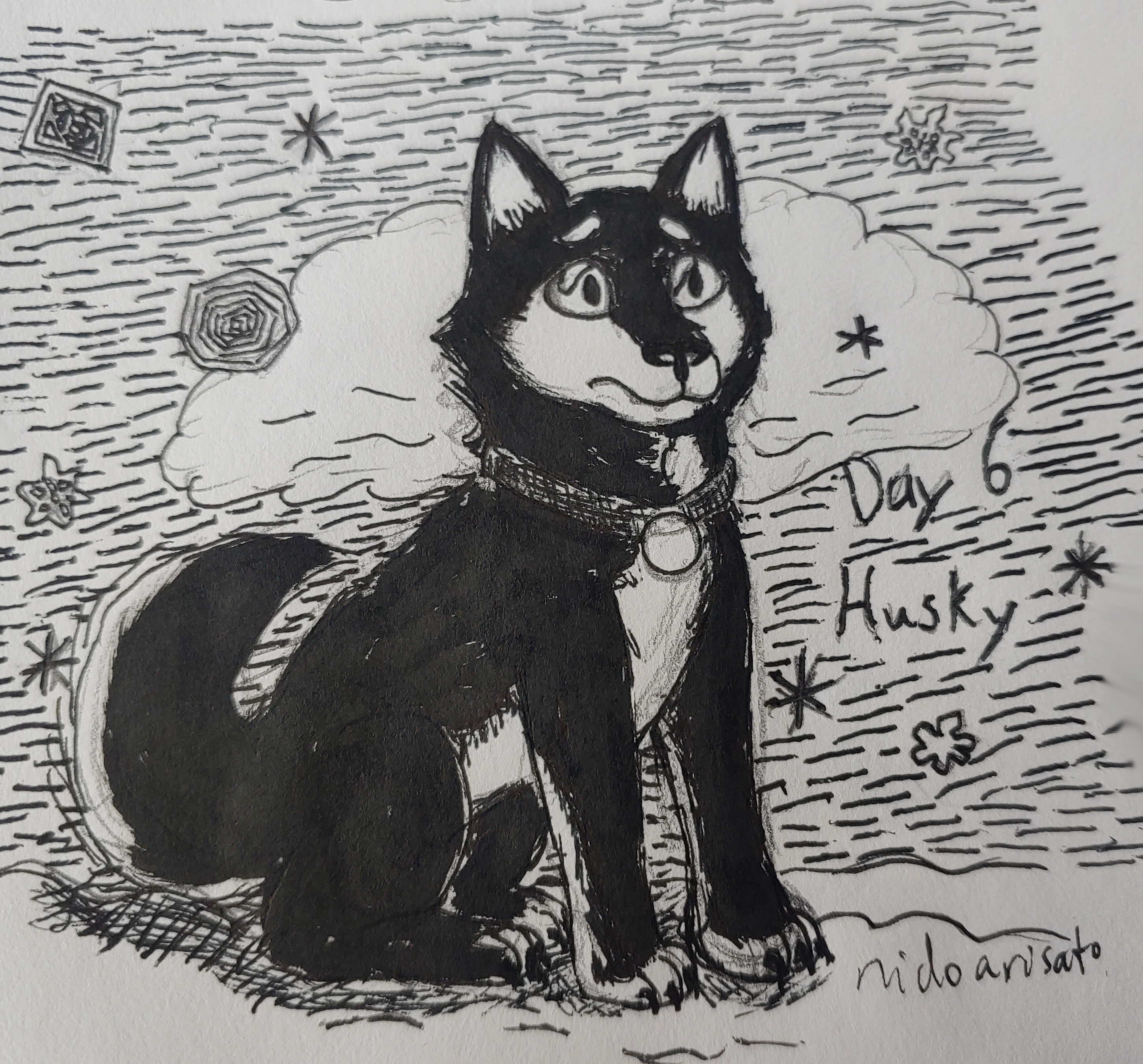 inktober 2019 husky